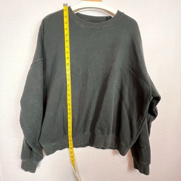 Essentials Fear Of God Black Oversized Sweatshirt M Cotton Blend Unisex - Picture 7 of 11